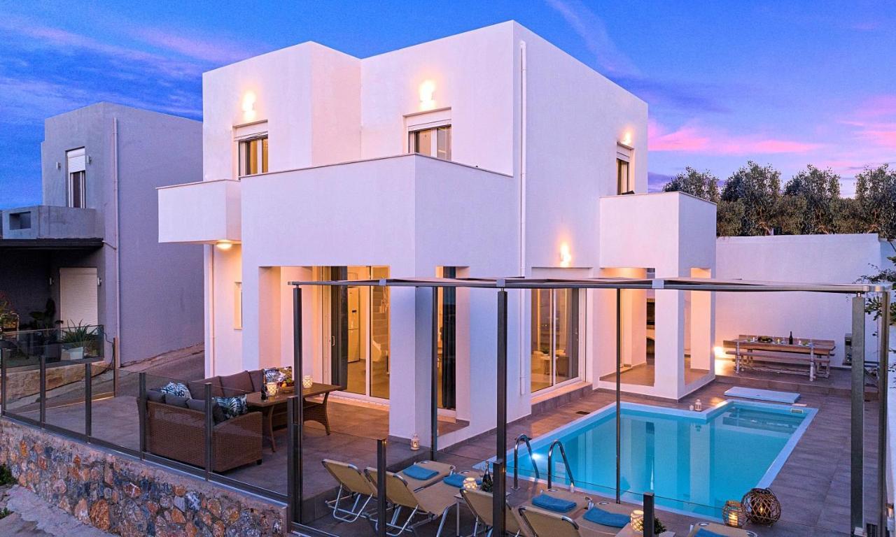 Cretan Sunset Villa Heated Pool Dhrámia Dış mekan fotoğraf