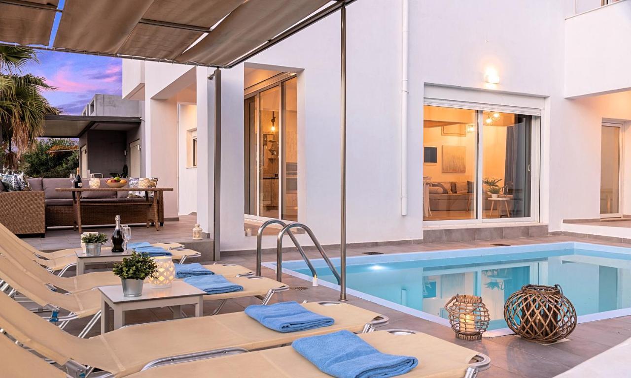Cretan Sunset Villa Heated Pool Dhrámia Dış mekan fotoğraf