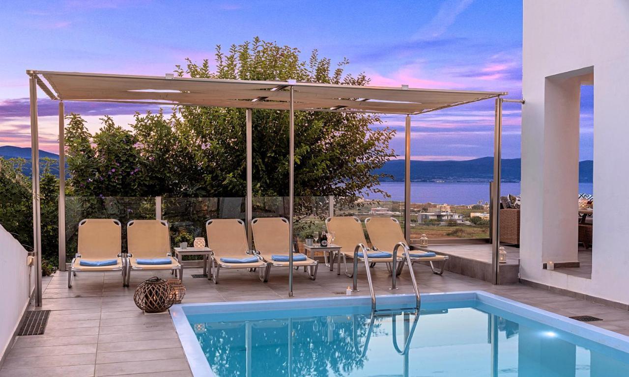 Cretan Sunset Villa Heated Pool Dhrámia Dış mekan fotoğraf